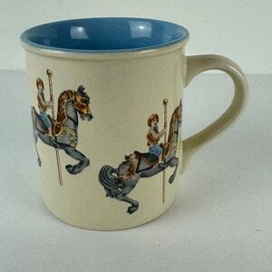Vintage 1986 White's Designs Carousel Horse Mug, Collectible Ceramic mug